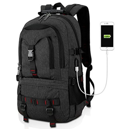 Tocode Laptop Mochila Resistente al agua Antirrobo, de colegio viaje Negocio Backpack,