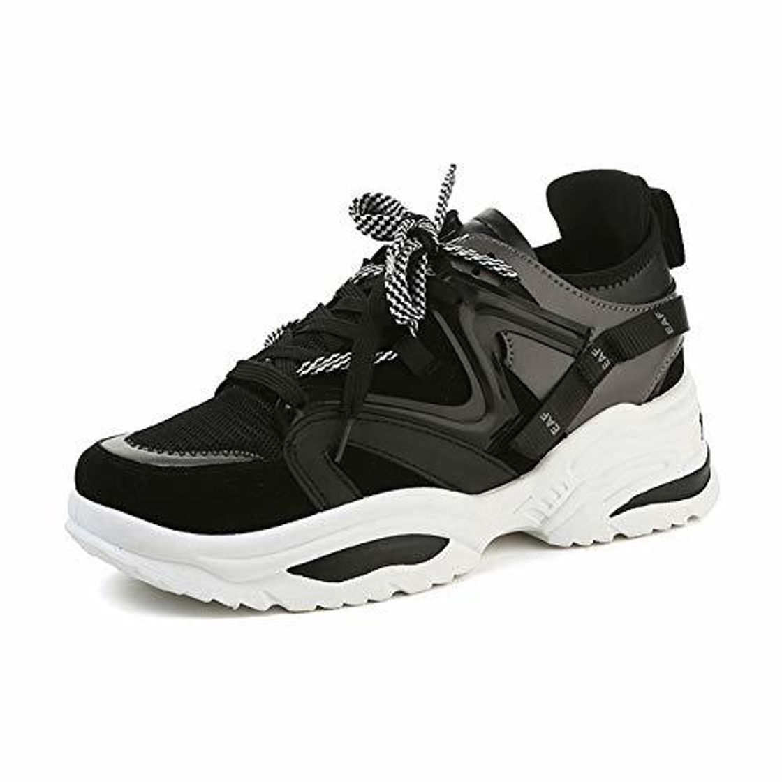 Social Zapatillas de Deporte de tacón Alto para Mujer Plataforma Femenina Zapatos Casuales
