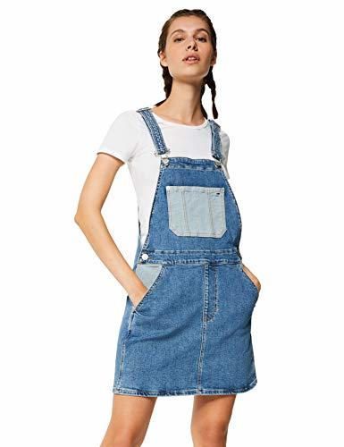 Tommy Hilfiger Tjw Dungaree Dress vestido, Azul