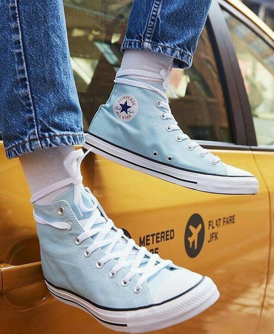 Moda ALL STAR cano alto azul bb