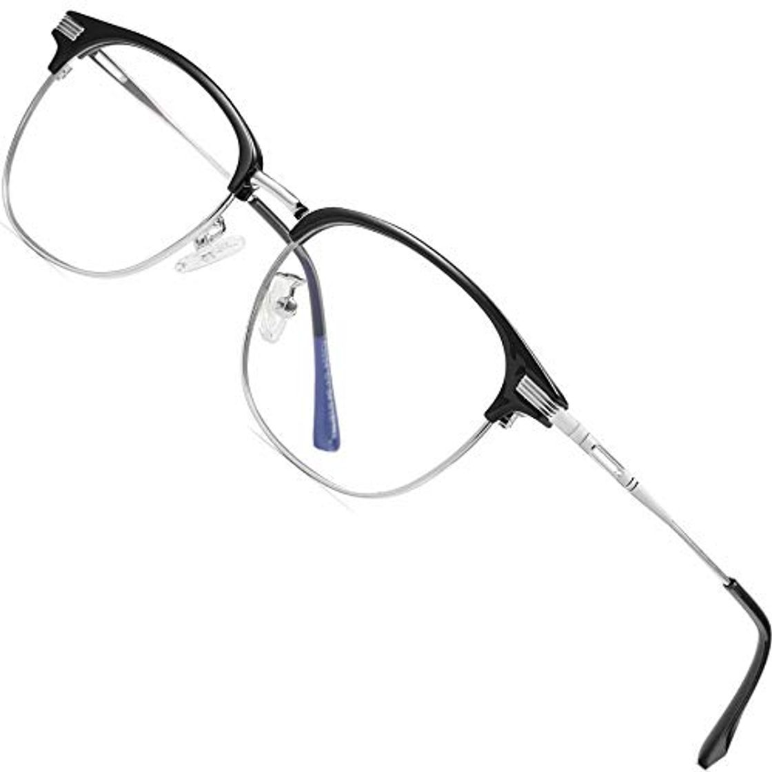 Moda ATTCL Gafas unisex con Armazón metal para Protección contra Luz Azul