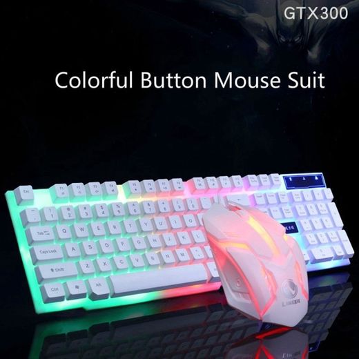 Teclado e mouse gamer RGB (shopee)