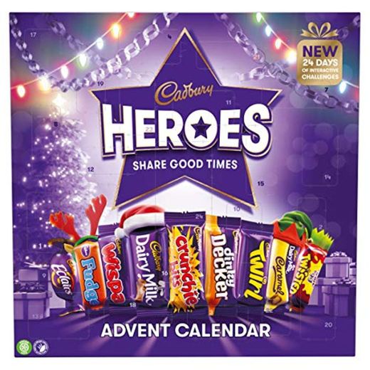 Cadbury Heroes - Calendario de Adviento de Navidad con chocolate