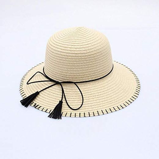 WUSYO The Sun para Mujer Sombreros de Paja Sombrero de Fiesta Chapeu