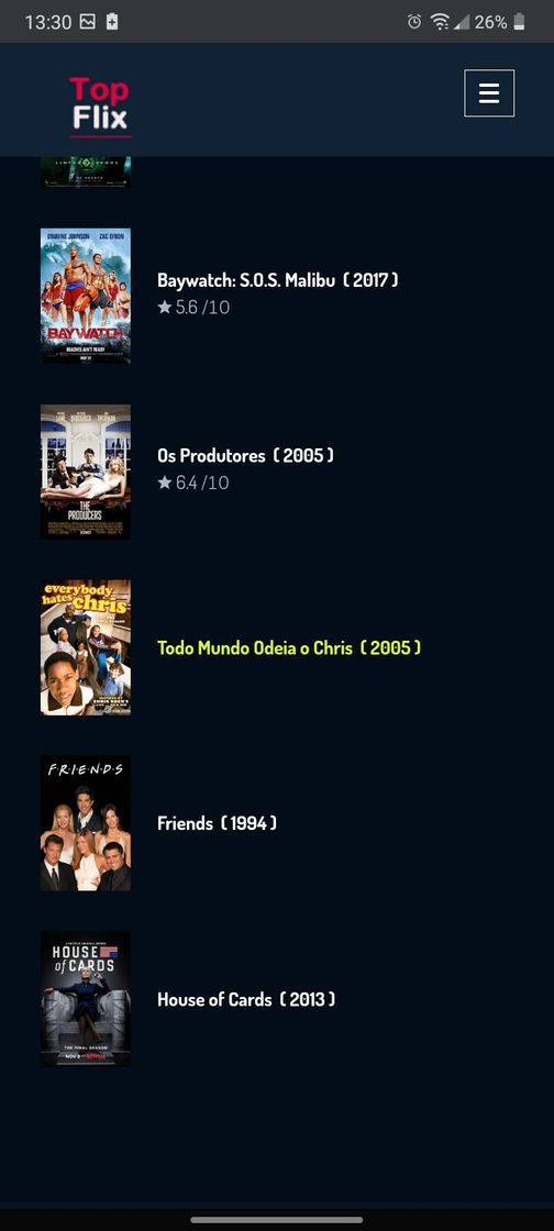 Moda Topflix site de filmes, séries e lançamentos.