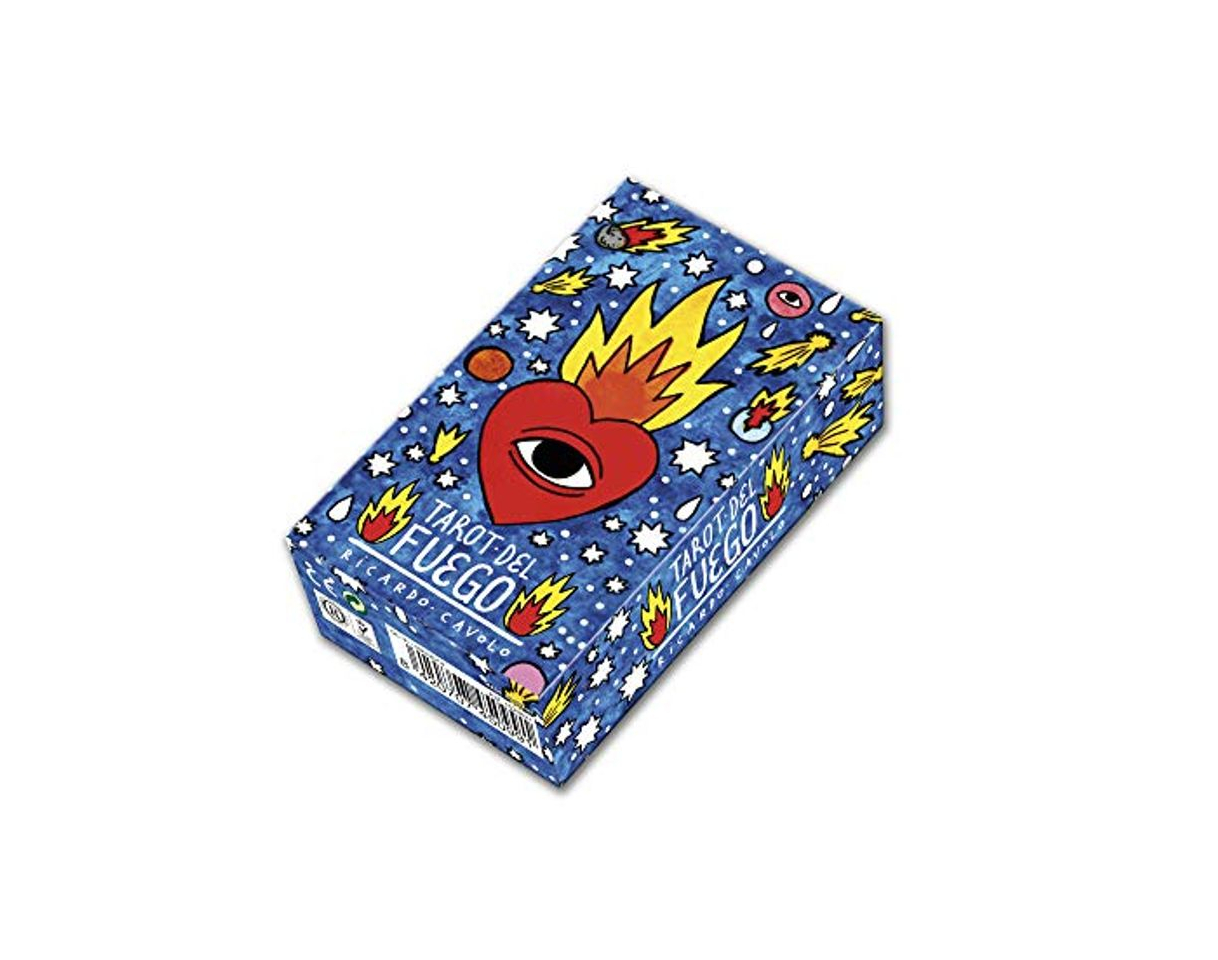 Social Fournier- Tarot del Fuego por Ricardo Cavolo Baraja de Cartas, Color Azul