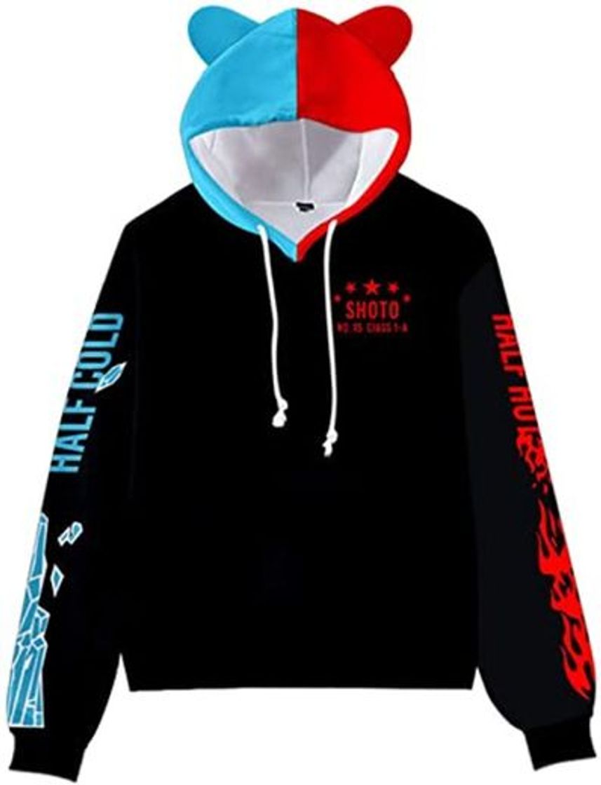 Moda Manga Larga con Capucha para Hombre Anime Boku No Hero Academia Shoto