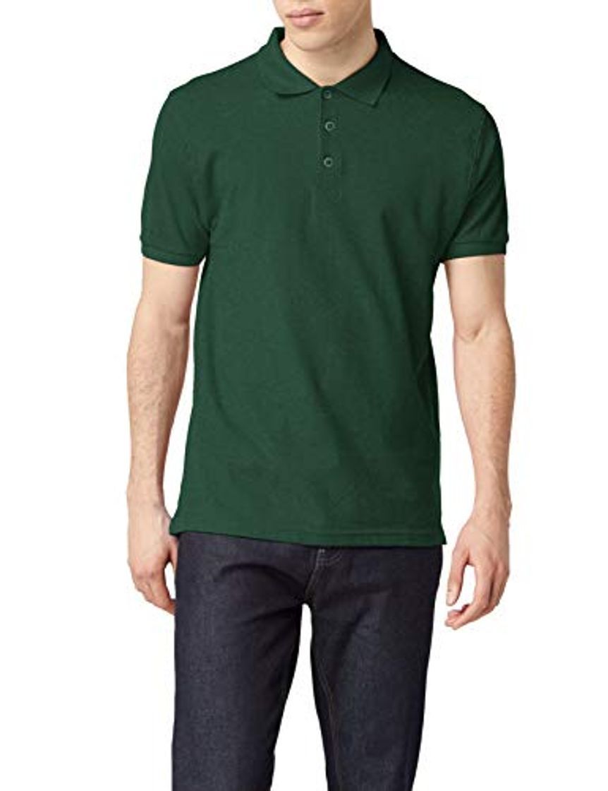 Fashion Fruit of the Loom Raglan Sleeve - Polo para hombre, color verde