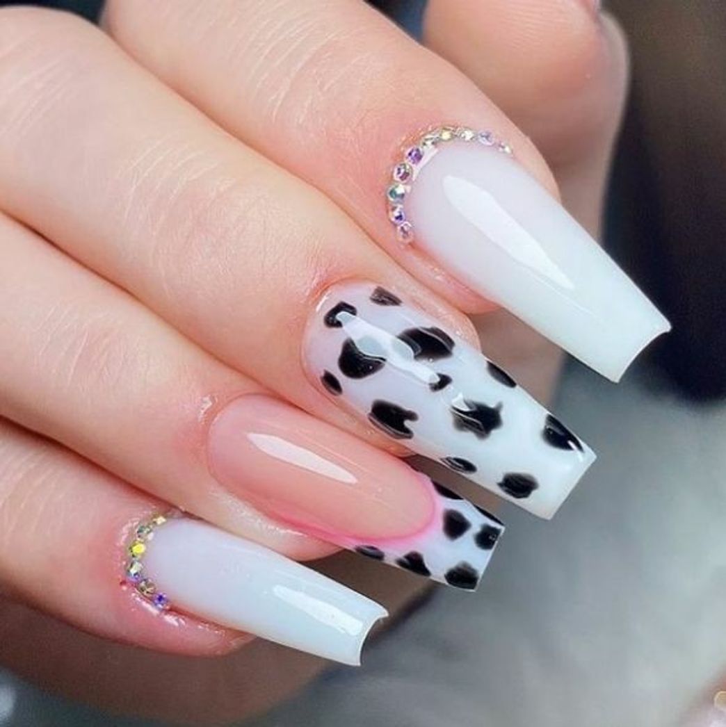 Moda Unhas com estampa de vaquinha🐄