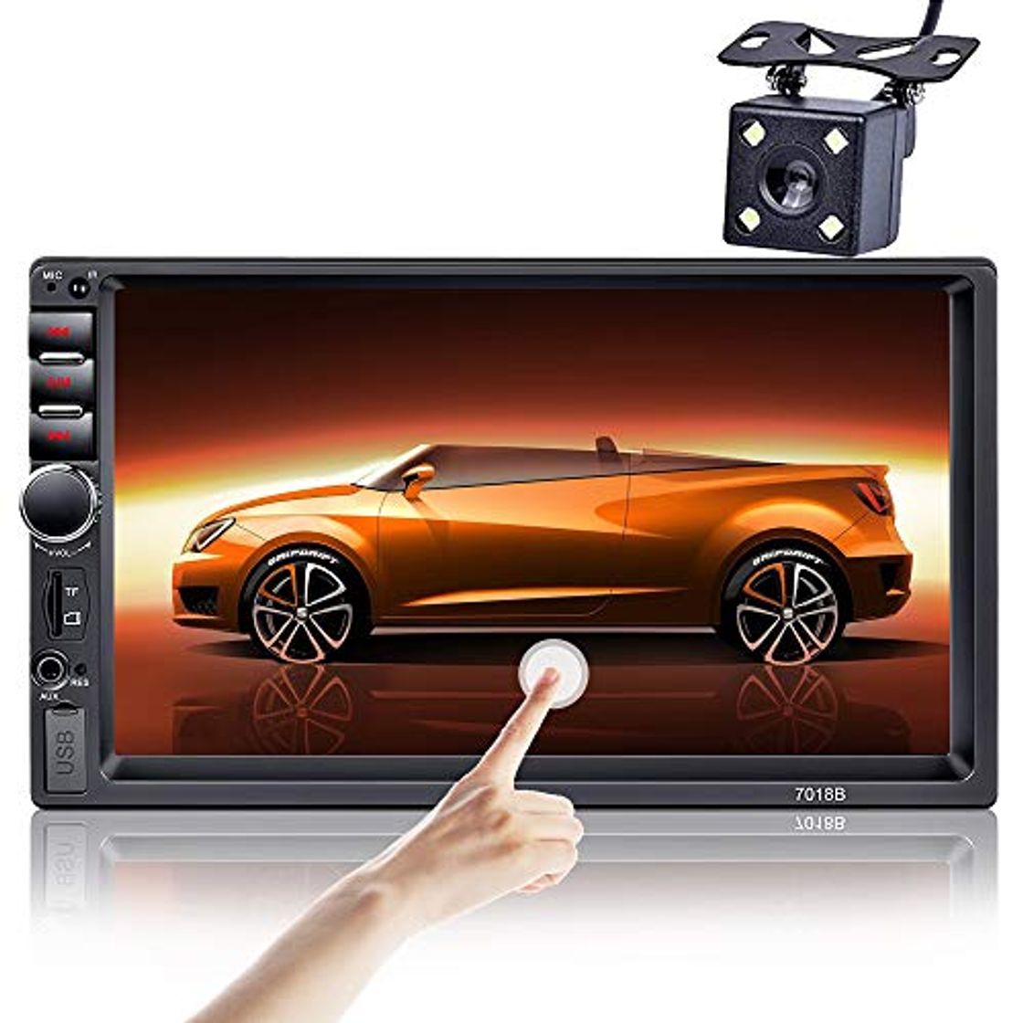 Products Radio Coche 2 DIN Pantalla táctil de 7 Pulgadas, Estéreo Doble DIN