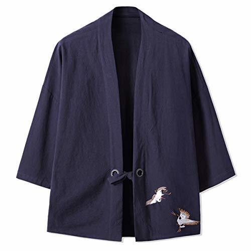 Product Mirecoo Haori - Chaqueta de Kimono para Hombre