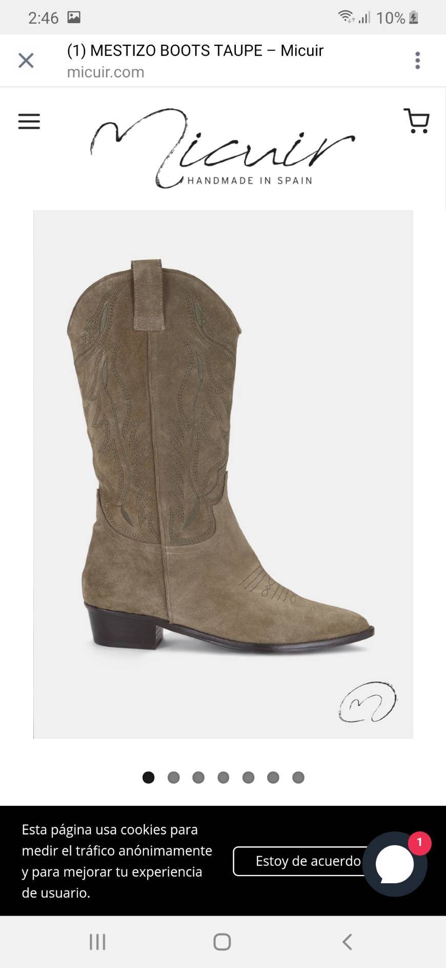 Moda Botas cowboy- mestizo boots taupe