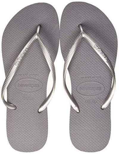 Havaianas Slim, Chanclas Mujer, Gris