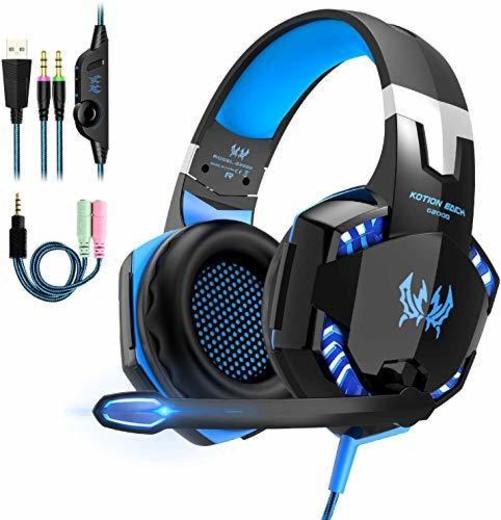 Auriculares Gaming Estéreo con Microfono para PS4 PC Xbox One