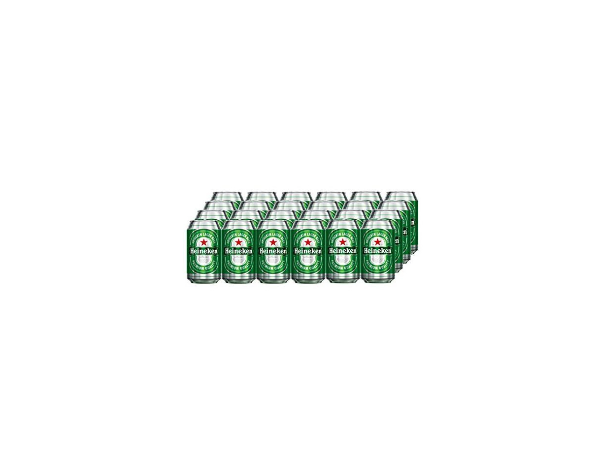 Heineken Cerveza - Caja de 24 Latas x 330 ml - Total