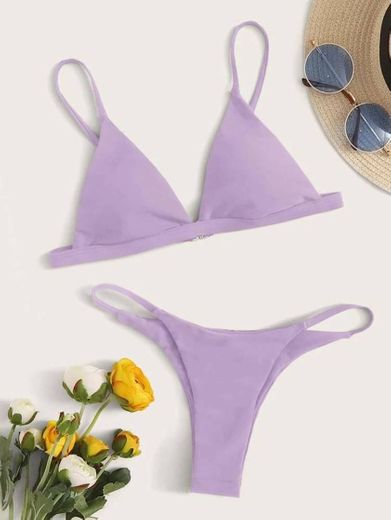 Bikini liso lila 
