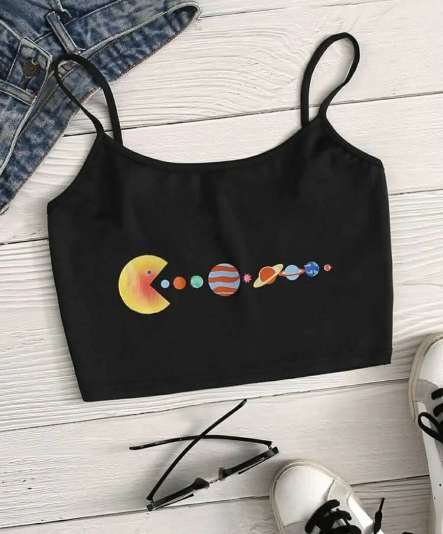 Product Top negro PACMAN PLANETS