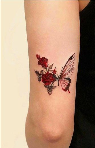 Tattoo Butterfly-Flower