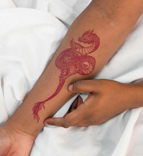 Red dragon Tattoo