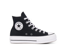 Fashion Converse Chuck Taylor CTAS Lift Hi, Zapatillas para Mujer, Negro