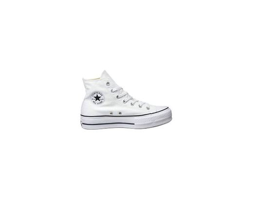 Converse Chuck Taylor CTAS Lift Hi, Zapatillas para Mujer, Blanco