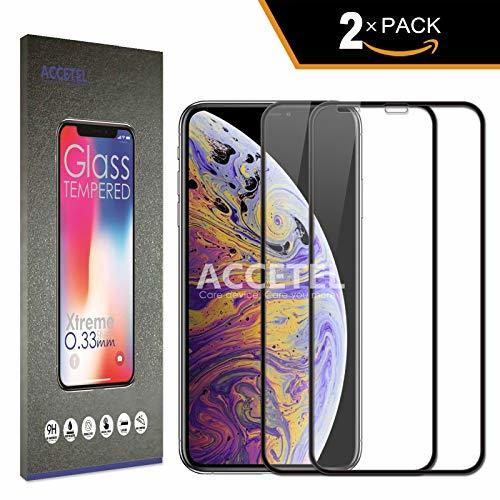 Product Apple iPhone XS Max Protector cristal templado cobertura completa Máxima 2 x