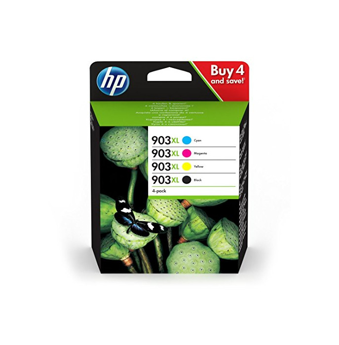 Product HP 3 hz51ae – Lote de 4 cartuchos de tinta originales Compatible con HP Officejet CMYK