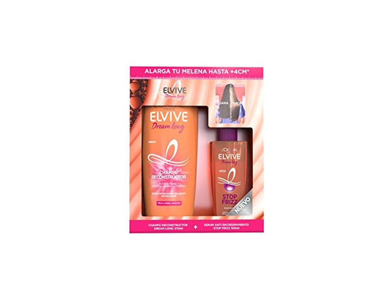 Product L'Oreal Paris Elvive Cofre Champú Elvive Dream Long y Elvive Stop Frizz