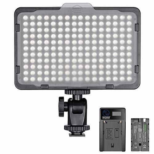 Neewer Regulable 176 LED Luz de Video 5600K en Panel de Luz