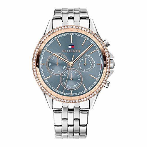 Fashion Tommy Hilfiger Reloj Multiesfera para Mujer de Cuarzo con Correa en Acero