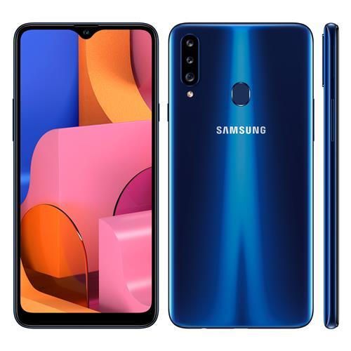 Smartphone Samsung Galaxy A20s Azul 32GB, Câmera Tripla ...