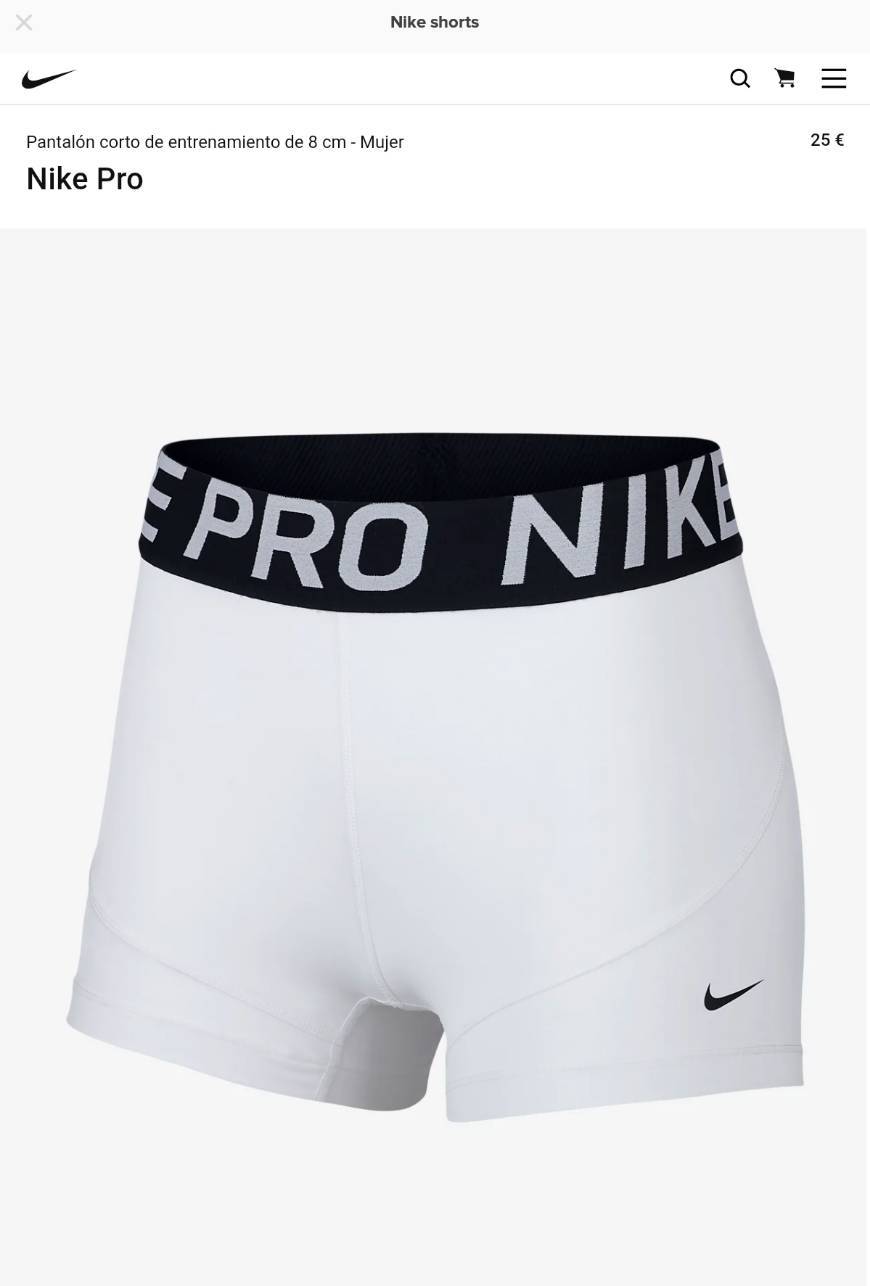 Fitness Nike W NP Shrt 3in Sport Shorts