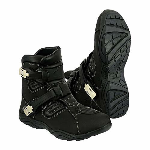 Product Profirst Global - Botas de Motociclismo de Piel Impermeable con Estilo de