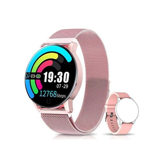 NAIXUES Smartwatch, Reloj Inteligente IP67 con Presión Arterial, 10 Modos de Deporte,