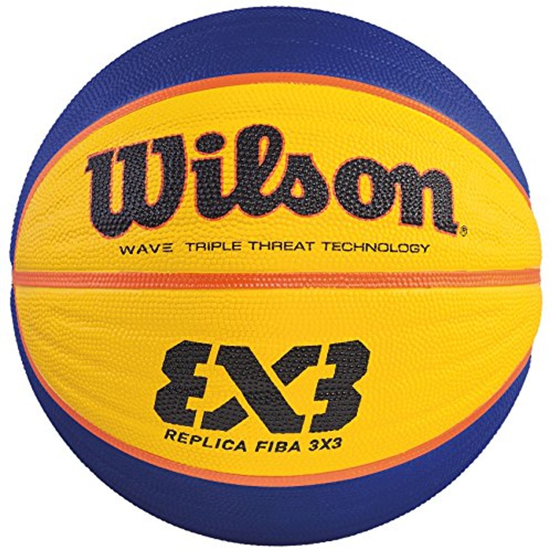 Place Wilson WTB0533XB Pelota de Baloncesto Fiba 3x3 Replica Caucho Interior y Exterior