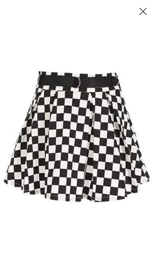 Moda Checkered Aesthetic Skirt