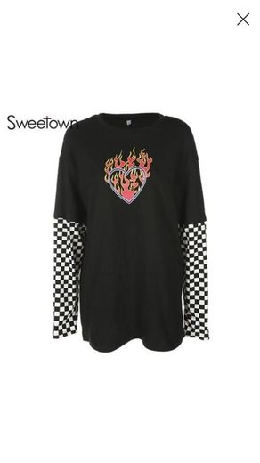 Fire Heart Punk T-Shirt