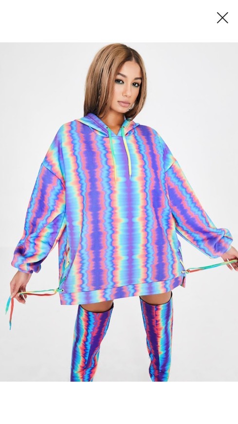 Moda Hypnotic Mist Oversized Hoodie