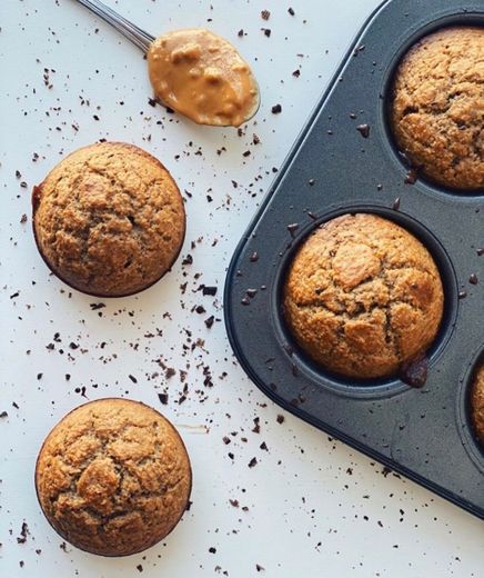 Muffins de Manteiga de Amendoim 