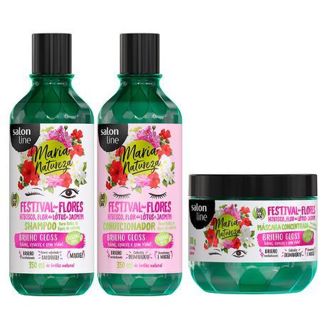Social Kit Shampoo Condicionador e Máscara Maria Natureza Festival 