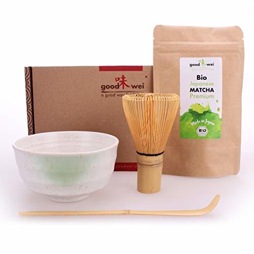 Social Goodwei Juego de Matcha - 30g Té Matcha Biológico Japonés