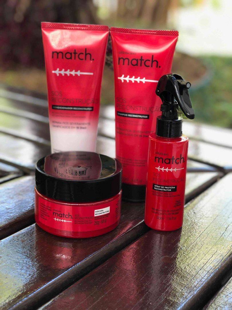 Producto O BOTICÁRIO MATCH SOS RECONSTRUCCIÓN MÁSCARA CAPILAR 250G