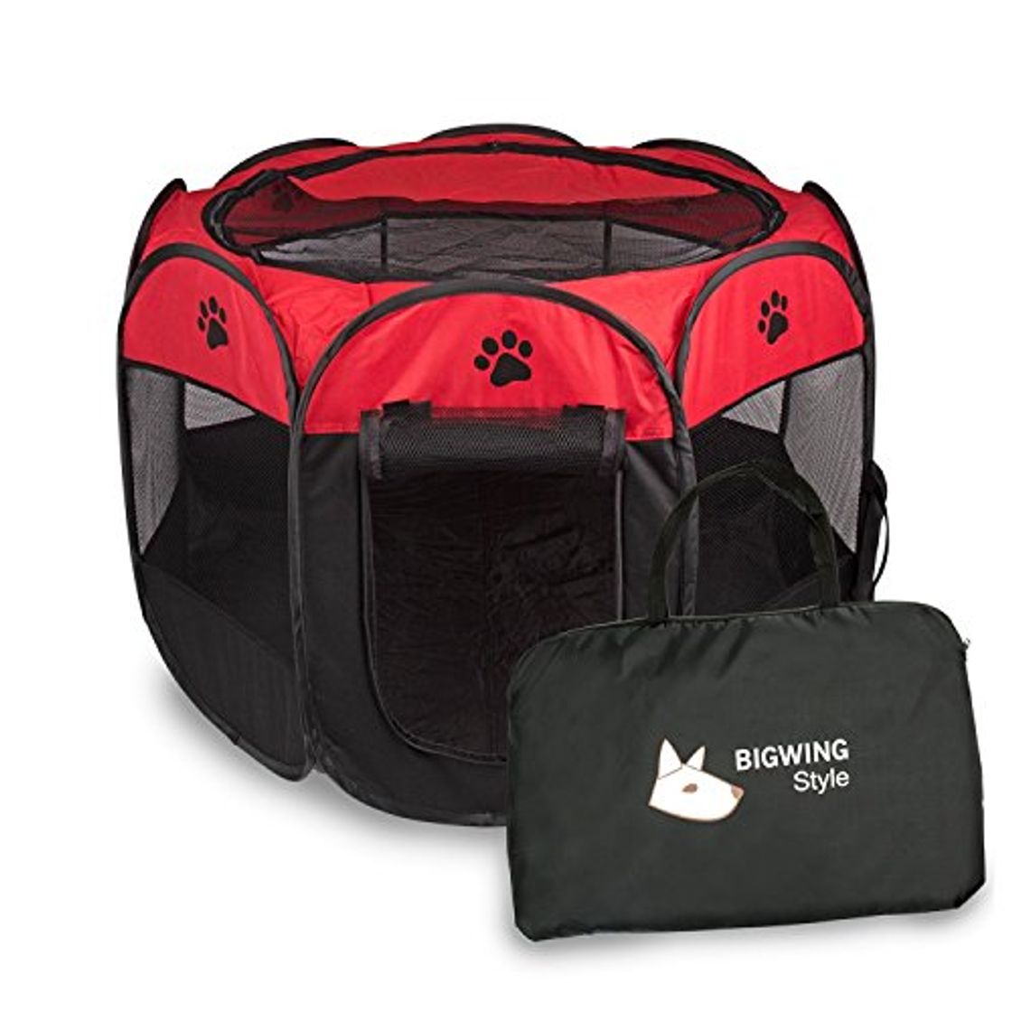 Producto BIGWING Style Parque Mascota de Juego Entrenamiento Dormitorio Perro Gato Conejo Octágono