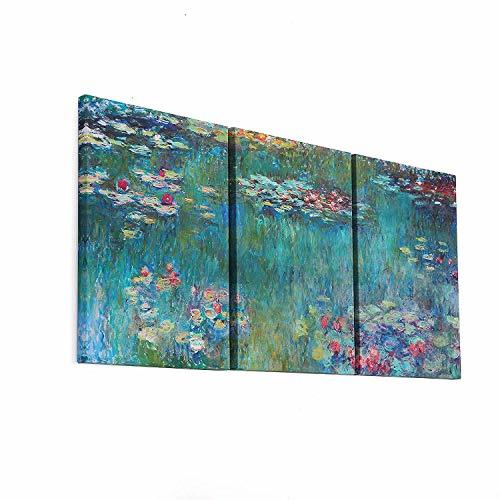 Producto Fajerminart 3 Paneles Claude Monet Pintura Al óleo Réplicas De Lirios De