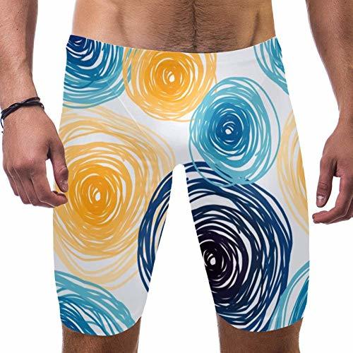 Social LORVIES Starry Night Sky Círculos de colores Van Gogh estilo artístico pantalones