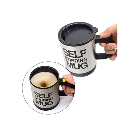 Zeerkeer Taza Taza de café con trapeador automático de Acero Inoxidable Taza