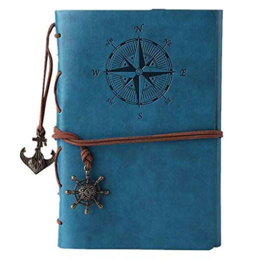 Libreta Bonitas Cuaderno de Viaje Bloc Notas Cuero Vintage entre A6 Regalos Originales de Navidad San Valentín Cumpleaños Aniversario Boda Mujer