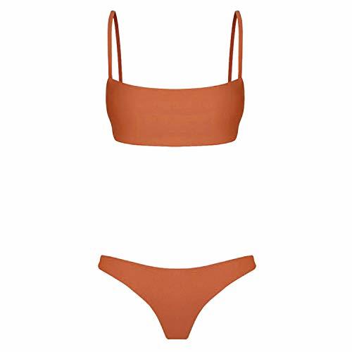 Product ASILAX& Brazilian Bikini Women Bandeau Bandage Bikini Set Push-Up Brazilian Swimwear Beachwear