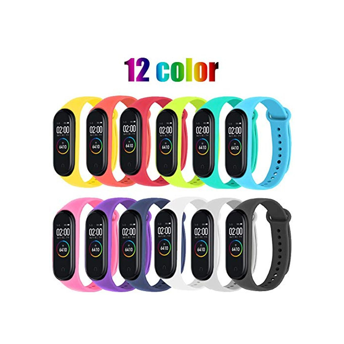 Product STN Compatible con Xiaomi Mi Band 4 Pulsera Banda, Correas de Repuesto