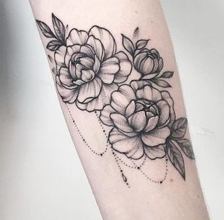 Moda Tatuagens de Flores!